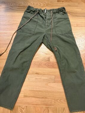 Women’s Free People Olive Button fly Pant Sz S